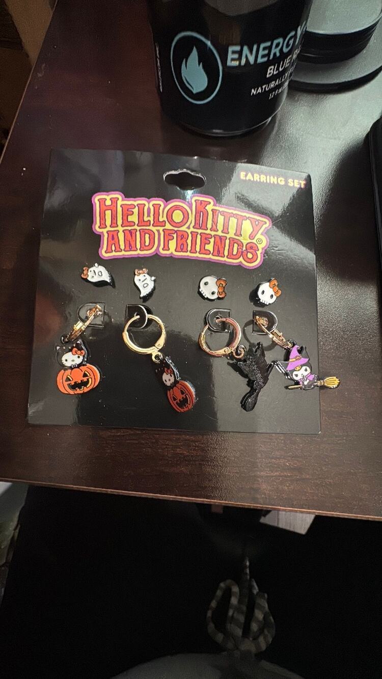 Sanrio Hello Kitty and Kuromi Halloween 2 Earrings Sets